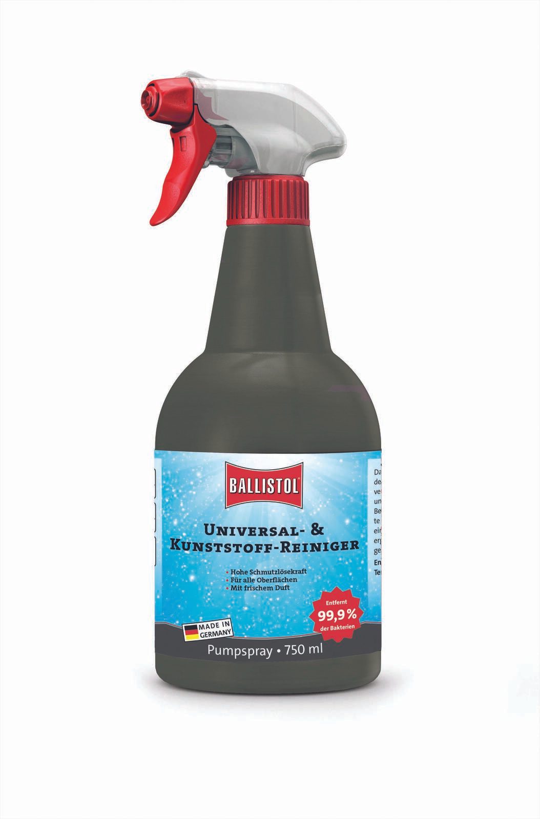 BALLISTOL Reinigungsspray UNIVERSAL- & KUNSTSTOFF-REINIGER 750,0 ml BALLISTOL Reinigungsspray UNIVERSAL- & KUNSTSTOFF-REINIGER 750,0 ml